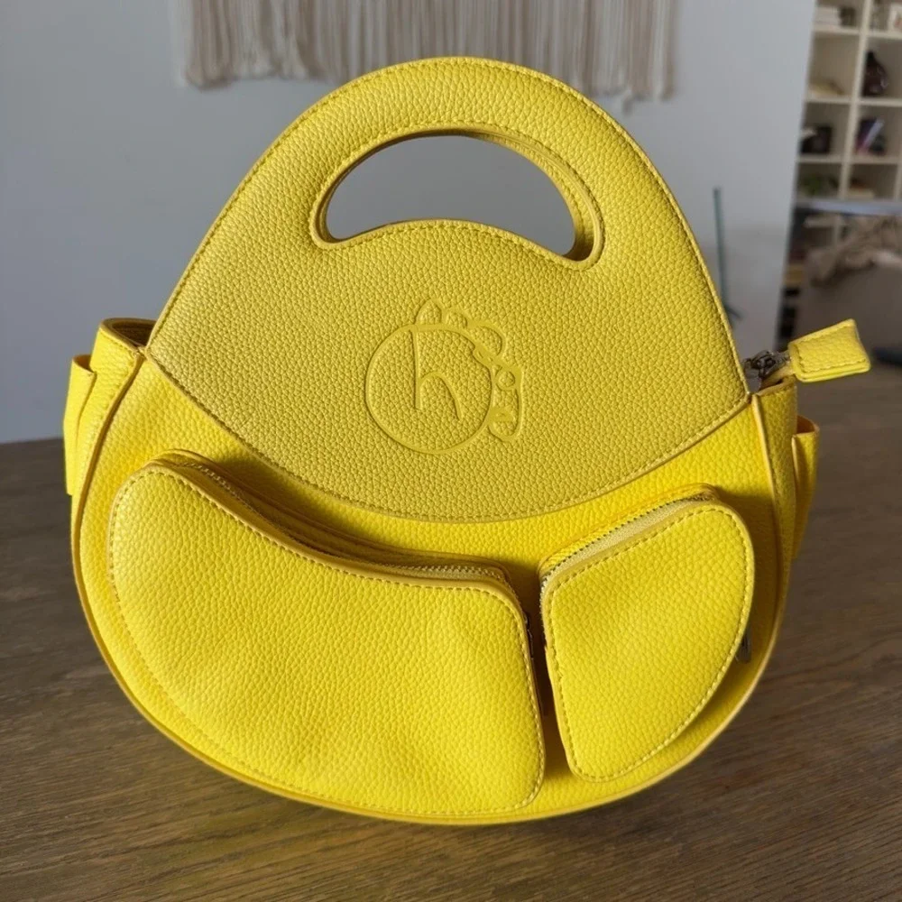 NWOT Homage Year Ova Manifestation-Protection Yellow Vegan Bag-No Shoulder Strap